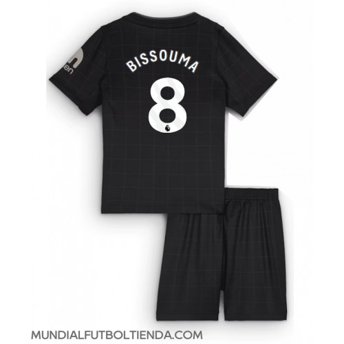 Camiseta Tottenham Hotspur Yves Bissouma #8 Segunda Equipación Replica 2025-26 para niños mangas cortas (+ Pantalones cortos)